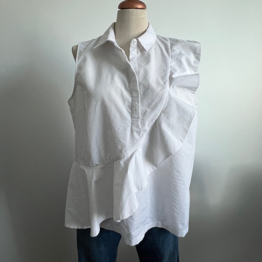 Reitmans - White Ruffle Camisole